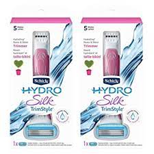 Combining the uniquely designed schick hydro silk razor with advanced trimming technology, this razor shaves, trims, and transforms with just the flip of a handle. Amazon Com Schick Hydro Silk Trimstyle Moisturizing Razor For Women With Bikini Trimmer 1 Count 2 Pack Beauty