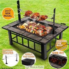 Multifunction Outdoor Fireplaces For Backyard Garden Fireplace For Barbecue Chicken Roaster Bbq Pit Outdoor Barbeque