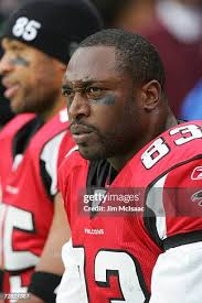Defensive tackle Rod Coleman of the Atlanta Falcons reacts during the...  News Photo