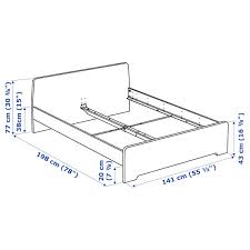 Manuals for the category ikea bed frames. Askvoll White Luroy Bed Frame Standard Double Ikea
