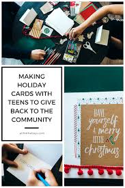 It's time to have fun. Giving Back With Teens Holiday Cards All For The Boys
