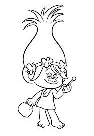 The coloring page is printable and can be used in the classroom or at home. Pin By Ailyn Mendoza On Fun Poppy Coloring Page Trolls Coloring Pages Free Printable Trolls Coloring Pages