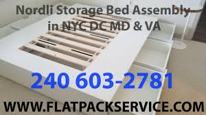 Ikea Nordli Storage Bed Assembly Service In Washington Dc Md Va 202 277 5911 Social Distancing Youtube