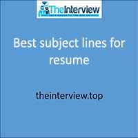 Email subject line for job application. What To Write In Subject Line When Emailing Resume For Freshers Interview Questions