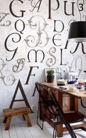 Typografisch Behang Zelf Maken Vtwonen Fotobehang Muur Lambrisering Behang