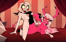 hazbin hotel, helluva boss, vivienne medrano, verosika mayday (helluva boss),  dinside97 - R34 Vault