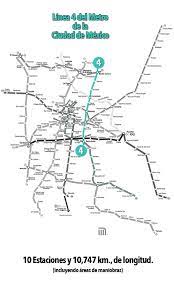 Junto al nombre de la estación, hemos añadido si se puede realizar un transbordo a otros. Linea 4 Del Metro De La Ciudad De Mexico Mexico Real