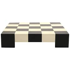 Beautifully patinated milo baughman checkerboard coffee table, red and off white. Checkerboard Tables 12 For Sale On 1stdibs