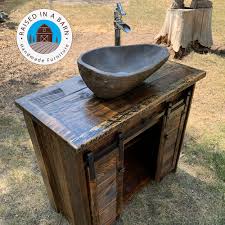 Milo vanities have a complete. Barnwood Bathroom Vanity Raised In A Barn Furniture