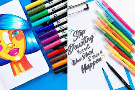 15 Rekomendasi Brush Pen Dengan Harga Di Bawah 50ribu Warnanya Banyak