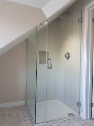 Frameless Attic Shower Enclosure Installed In Kent Attic Shower Attic Bathroom Loft Bathroom