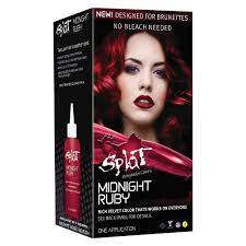 Splat Midnight Hair Color Ruby 6 0 Fl Oz Splat Midnight Hair Color Splat Midnight Splat Hair Color