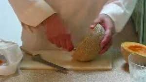 The wedge will got flat as you cut. Brilliant Way To Cut Cube Cantaloupe