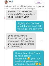 Flesh out your tinder profile with as much information and as many photos as possible. The Awkward Post Hookup Match Awkward Tinder Matches Askmen