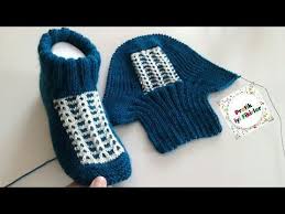 Hausschuhe Stricken Panosundaki Pin