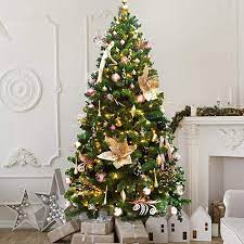 Amazon Com Ki Store Large Christmas Poinsettia Flower Ornaments Christmas Tree D Tree Wedding Centerpieces Classic Christmas Decorations Christmas Decorations