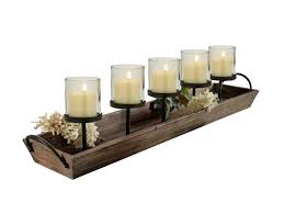 See more ideas about rustic candle holders, candle holders, home diy. Westcharm 27 5 In Rustic Wood Candle Centerpiece Tray W Five Metal Candle Holders Buy Online In Luxembourg At Luxembourg Desertcart Com Productid 33091957