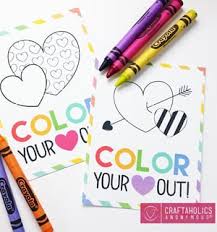 Hearts and flowers for valentine's day are the perfect time to break out the pink and red crayons! 13 Free Printable Valentine Cards For Kids A More Crafty Life