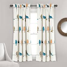 Shop wayfair for the best rowley birds curtains. Rowley Birds Room Darkening Window Curtain Set Lush Decor Www Lushdecor Com