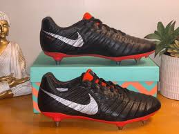 Mens Nike Tiempo Legend 7 Elite Sg Soccer Cleats Black Red Ah7424 007 Cleats Soccer Cleats Nike Soccer Shoes
