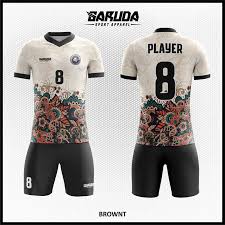 Garuda pancasila hitam putih logo vector. Desain Kostum Sepakbola Printing Brownt Warna Putih Hitam Motif Batik