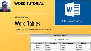 How To Create Tables In Microsoft Word An Explanation On Formatting D In 2020 Words Microsoft Microsoft Word