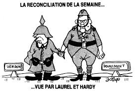 Jemandem die hand reichen, kann trost und kraft spenden. Karikatur Von Lap Zur Deutsch Franzosischen Versohnung 26 September 1984 Cvce Website