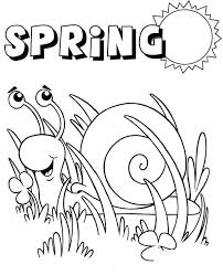Its created for those who would like to take their coloring skills to the Spring Snail Sun Coloring Page Free Printable Coloring Pages For Kids