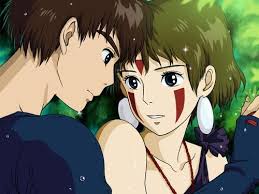 Found This While Doing Some Google Searching Ashitaka And San Are Such A Cute Anime Couple 3 Princessmo Princesse Monoke Films Japonais Princesse Mononoke