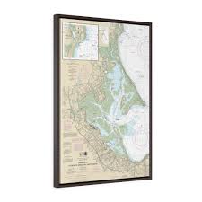 Plymouth Kingston Duxbury Harbors Floating Frame Canvas