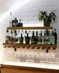 It will take no time at all to make this unique wine bottle holder. Rustic Reclaimed Wood Shelving Made In The Cellar