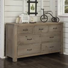 White driftwood finish highlight the shutter style panels that are the hallmark of the lakeport's style. Hillsdale Kids Highlands Transitional 7 Drawer Dresser With Driftwood Finish And Dark Metal Drawer Pulls Wayside Furniture Dressers