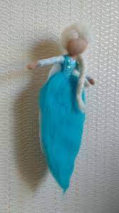 needle felted elsa frozen marchenwolle eiskonigin marchenwolle filzarbeiten filz fee