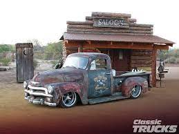 54 Chevy Truck I M Even Thinking About This Old Rust Look Awesome Classic Trucks Classic Trucks Magazine Chevy Trucks