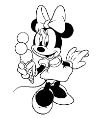 Top 20 ice cream coloring pages for kids: Minnie Mouse Eats Ice Cream Coloring Page Download Print Online Coloring Pages For Free Color Nimbus