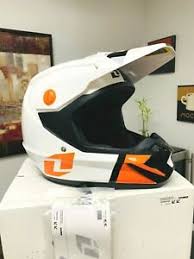 Details About Helmet One Industries Atom Phantom White Orange Size S 55 56cm
