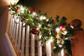 See creative decorating ideas to take your staircase to the next level this christmas. Stairway Banister Decorated For Christmas Between Naps On The Porch