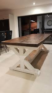 Diy Live Edge Trestle Farmhouse Table Rustic Table Dining Table Kitchen Table Dining Table Rustic Farmhouse Dining Table Diy Dining Room
