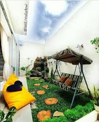 Padahal, taman sendiri memiliki fungsi sebagai penghijauan dan memberikan kesan aestetik pada rumah kita meskipun ukurannya mungil. Dapur Dan Taman Belakang Rumah Minimalis Mustajib Land