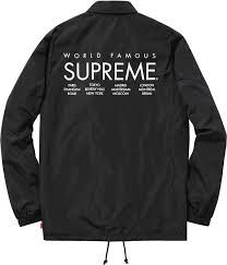 Supreme International Coaches Jacket Long Sleeve Tshirt Men Jackets Coach Jacket