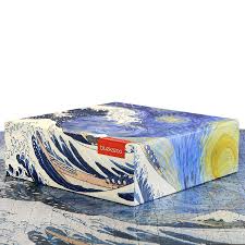 Limited time sale easy return. Starry Wave 1 000 Piece Jigsaw Puzzle Featuring Starry Night Starry Night Van Gogh Starry Night Hokusai Great Wave