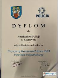 Kostrzyński komisariat drugim najlepszym w powiecie