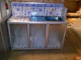 Letak kompor dan bak cuci piring, cara membuat tempat cuci piring dari barang bekas, gambar meja dapur cor, meja dapur cor minimalis sumber gambar : Baru 30 Rak Piring Yang Ada Tempat Cuci Piring