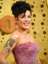 You can beat by using the following stuff: Halsey Wears Little Black Dress For Emmys Memorial Tribue After Arriving In Pink And Purple Gown Daily Mail Online