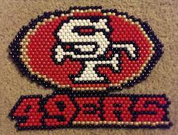 2 use 2 strands of thread for cross stitch. 49ers Panel By Sneakyzephyr Beaded Keychains Patterns Bead Stitching Patterns Pony Bead Patterns