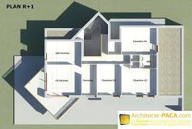 Cette maison est évolutive à bas coût. Maison Contemporaine Compacte Plan N 169 Architecte Paca