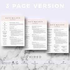 R10 Kate Walker Professional And Creative Resume Cv Template For Ms Office And Mac Pages Instant Download Resume Layout Cover Letter References Res Cover Letter