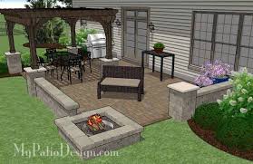 Maybe you would like to learn more about one of these? Large Rectangular Paver Patio Design With Fire Pit And Pergola Outdoor Patio Designs Large Backyard Landscaping Outdoor Patio Decor