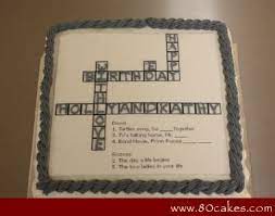 Crossword Puzzle Cake Around The World In 80 Cakes Crossword Cake Edible Image Printer Cake Blog