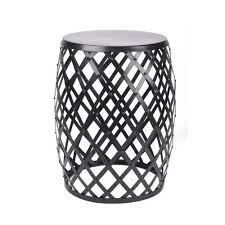 18 In Black Indoor Outdoor Round Steel Plant Stand Lowes Com In 2020 Plant Stand Outdoor Stools Patio Side Table